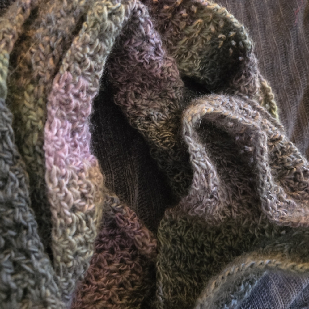 Multicolor Crochet Scarf - Picture 4 of 6
